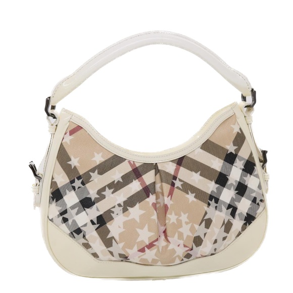 BURBERRY Handbags - BURBERRY Nova Check Shoulder Bag PVC Leather Beige Auth yk7693B